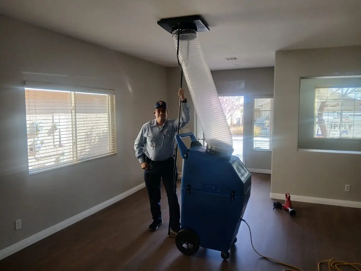 Professional Dryer Vent Cleaning work inside a Southwick home